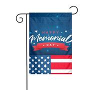 Bandiera Da Giardino Happy Memorial Day Remember&Honor Bandiera Verticale Lavabile Garden Flag Impermeabile Bandiere Decorative Per Esterno Festival Celebrazioni 30X45CM