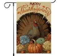 Bandiera Da Giardino Happy Thanksgiving,Be Thankful Thanksgiving Fall For Thanksgiving Day Harvest Fall Autumn Bandiere Decorative Verticale Garden Flag Durevole Bandiera Da Cortile Per 30X45CM