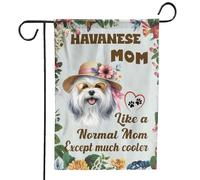 Bandiera Da Giardino Havanese Mom Like A Normal Mom Except Much Cooler Happy Mother'S Day Havanese Dog Lover Bandiere Decorative Premium Bandiera Verticale Colori Vivaci Garden Flag Per 30X45CM