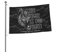 Bandiera Da Giardino His Fight Is Our Fight Hodgkin'S Lymphoma Awareness Garden Flag Durevole Bandiere Decorative Premium Bandiera Da Cortile Per Feste Celebrazioni Festival 90X152CM