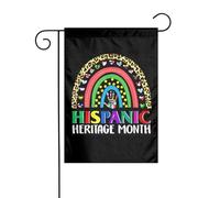 Bandiera Da Giardino Hispanic Heritage Month Garden Flag Premium Bandiera Verticale Colori Vivaci Bandiere Decorative Per Celebrazioni Festival Feste 30X45CM