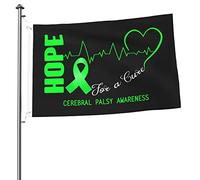 Bandiera Da Giardino Hope For A Heal Cerebral Palsy Awareness Doppia Faccia Bandiera Pace Con 2 Occhielli Decorazioni Da Giardino Per Interni Domestiche Strada 3X5 Ft