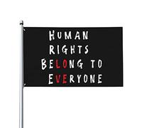 Bandiera Da Giardino Human Rights Belong To Everyone Bandierada Balcone Antivento Bandieradacortile Premium Bandiere Decorative Per Feste Festival Celebrazioni 90X152CM