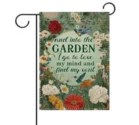 Bandiera da giardino Hummingbird Flower Inspirational Gardening Mindful