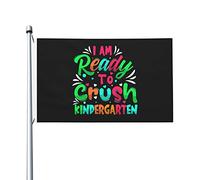 Bandiera Da Giardino I Am Ready To Crush Kindergarten Garden Flag Colore Vivido Bandiera Da Cortile Durevole Bandiere Decorative Per Celebrazioni Festival Esterno 90X152CM