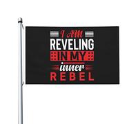 Bandiera Da Giardino I Am Reveling In My Inner Rebel Garden Flag Impermeabile Bandiere Decorative Antivento Bandiera Da Cortile Per Feste Festival Celebrazioni 90X152CM