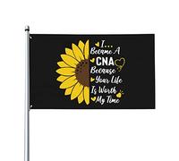 Bandiera Da Giardino I Became A Cna Because Your Life Is Worth My Time Garden Flag Antivento Bandiera Da Cortile Durevole Bandiere Decorative Per Feste Esterno Celebrazioni 90X152CM
