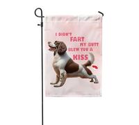 Bandiera Da Giardino I Didn'T Fart My Butt Blew You A Kiss English Springer Spaniel Springers Dog Bandiere Decorative Impermeabile Garden Flag Lavabile Bandiera Verticale Per Festival 30X45CM