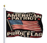 Bandiera da Giardino I Identify As An American 90x150cm