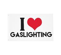 Bandiera Da Giardino I Love Gaslighting Bandierada Balcone Durevole Bandieradacortile Premium Outdoor Bandiera Per Feste Celebrazioni Festival 90X152CM