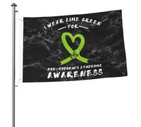 Bandiera Da Giardino I Wear Lime Green For Non-Hodgkin'S Lymphoma Awareness Bandiere Decorative Durevole Bandiera Da Cortile Premium Garden Flag Per Esterno Festival Celebrazioni 90X152CM