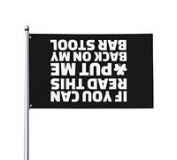 Bandiera Da Giardino If You Can Read This Put Me Back On My Barstool Garden Flag Lavabile Bandiere Decorative Durevole Bandiera Da Cortile Per Festival Feste Esterno 90X152CM
