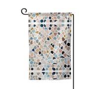 Bandiera da giardino in marmo color pastello su entrambi i lati, di alta qualità, per decorare la casa, resistente alle intemperie e doppia cucitura, 45,7 x 32,7 cm