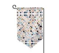Bandiera da giardino in marmo color pastello su entrambi i lati, di alta qualità, per decorare la casa, resistente alle intemperie e doppia cucitura, 45,7 x 32,7 cm