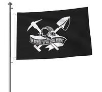 Bandiera Da Giardino In Memory Of The Coal Miners Logo Bandiere Decorative Colore Vivido Bandiera Da Cortile Durevole Garden Flag Per Esterno Feste Festival 90X152CM