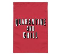 Bandiera da giardino in quarantena e freddo