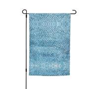 Bandiera da giardino in scala di sirena dorata, 30,5 x 45,7 cm, resistente bandiera decorativa in poliestere stampato su entrambi i lati, per cortile, patio e balcone