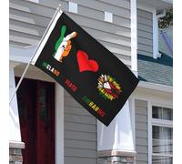 Bandiera Da Giardino Ireland Irish Peace Zimbabwe Zimbabwean Bandiere Decorative Lavabile Bandiera Da Cortile Premium Garden Flag Per Esterno Festival Celebrazioni 90X152CM