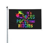 Bandiera Da Giardino Its Hocus Pocus Time Witches Con 2 Occhielli Bandiera Verticale Doppia Faccia Striscione Da Giardino Per Parete Camere Cortile 3X5 Ft