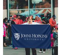 Bandiera Da Giardino Johns- Hopkins University Bandiera Da Cortile Lavabile Bandiere Decorative Durevole Garden Flag Per Esterno Festival Celebrazioni 90X152CM