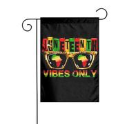 Bandiera da giardino Juneteenth, mese della storia dei neri, 12x18 pollici, bandiere da esterno bifacciali, striscioni di benvenuto, bandiera festiva per feste, decorazione da giardino