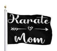 Bandiera da Giardino Karate Mom Karate Mama Karate Mother 90x150cm