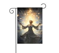 Bandiera da giardino La luce della libertà illumina il mondo Stampe Bandiere decorative principalmente per terrazze, giardini, vasi da fiori, terrazza, balcone. 30,5 x 45,7 cm
