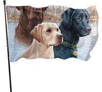 Bandiera Da Giardino Labrador Retrievers Bandiere Decorative Antivento Bandiera Da Cortile Durevole Garden Flag Per Feste Festival Esterno 90X152CM