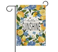 Bandiera da giardino Lemon Citrus Fruit Hello Sunshine Flower Bee Spring