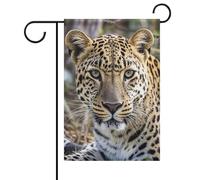 Bandiera da giardino leopardata africana su entrambi i lati, nessuna dissolvenza, bandiere di benvenuto, 30,5 x 45,7 cm, decorativa, piccola bandiera da giardino, decorazione per esterni, patio, prato