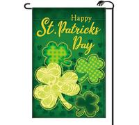Bandiera da giardino Lucky Green Shamrocks St. Patrick’s Day Simple