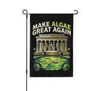 Bandiera da giardino "Make Algae Great Again" (Rendiamo di n grandi le alghe) - Cartello da giardino 28x40 -