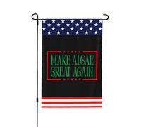 Bandiera da giardino "Make Algae Great Again" (Rendiamo di n grandi le alghe) - Cartello da giardino 28x40 -