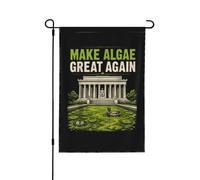 Bandiera da giardino "Make Algae Great Again" (Rendiamo di n grandi le alghe) - Cartello da giardino 28x40 -