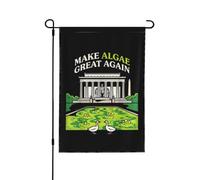 Bandiera da giardino "Make Algae Great Again" (Rendiamo di n grandi le alghe) - Cartello da giardino 28x40 -