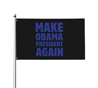 Bandiera Da Giardino Make Obama President Again Bandiere Decorative Durevole Bandiera Da Cortile Lavabile Garden Flag Per Festival Feste Esterno 90X152CM