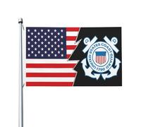 Bandiera Da Giardino Mark Of The U.S. Coast Guard And America Garden Flag Premium Bandiera Da Cortile Colore Vivido Bandiere Decorative Per Feste Esterno Festival 90X152CM