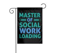 Bandiera Da Giardino Master Of Social Work Loading Garden Flag Premium Bandiera Verticale Verticale Bandiera Da Cortile Per Esterno Festival Celebrazioni 30X45CM