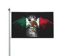 Bandiera Da Giardino Mexican Mexico Central America Eagle Bandiere Decorative Premium Bandiera Da Cortile Impermeabile Garden Flag Per Festival Celebrazioni Feste 90X150CM