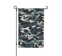 Bandiera da giardino mimetica astratta a doppia faccia per fattoria bandiera da cortile 30,5 x 45,7 cm banner all'aperto stagionale per primavera estate prato portico decorazione domestica piccola