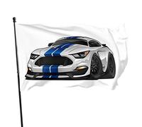 Bandiera da Giardino Muscle Race Rally Car Yard House Decorazione Esterna Bandiere Banner per Patio Prato 3x5 Ft
