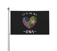 Bandiera Da Giardino Myanmar It'S In My Dna Burmese Usa Bandiere Decorative Colore Vivido Bandiera Da Cortile Lavabile Garden Flag Per Feste Celebrazioni Festival 90X152CM
