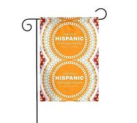 Bandiera Da Giardino National Hispanic Heritage Month Garden Flag Colori Vivaci Bandiera Verticale Lavabile Bandiere Decorative Per Esterno Festival Celebrazioni 30X45CM