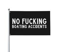Bandiera Da Giardino No Fucking Boating Accidents Bandieradacortile Antivento Bandiere Decorative Premium Bandierada Balcone Per Feste Festival Esterno 90X152CM
