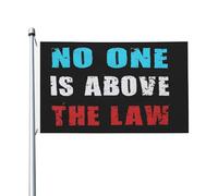 Bandiera Da Giardino No One Is Above The Law Bandiera Da Cortile Colore Vivido Bandiere Decorative Antivento Garden Flag Per Feste Celebrazioni Esterno 90X152CM