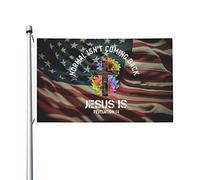Bandiera Da Giardino Normal Isn'T Coming Back Jesus Is Bandiera Da Cortile Durevole Garden Flag Impermeabile Bandiere Decorative Per Celebrazioni Feste Esterno 90X152Cm