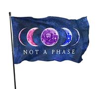 Bandiera Da Giardino Not A Phase Bisexual Pride Lgbt 3X5 Ft American Garden Flag Antivento Bandiera Da Cortile Durevole Bandiere Decorative Per Festival Feste Esterno 90X152CM