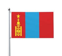 Bandiera Da Giardino Of The Mongolian People'S Republic Bandiere Decorative Colore Vivido Bandiera Da Cortile Durevole Garden Flag Per 90X152CM