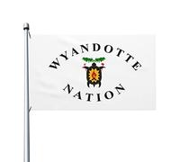 Bandiera Da Giardino Of The Wyandotte Nation Of Oklahoma Garden Flag Colore Vivido Bandiera Da Cortile Impermeabile Bandiere Decorative Per Feste Celebrazioni Festival 90X152CM