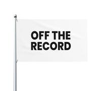 Bandiera Da Giardino Off The Record Bandiere Decorative Antivento Bandiera Da Cortile Durevole Garden Flag Per Esterno Festival Celebrazioni 90X152CM